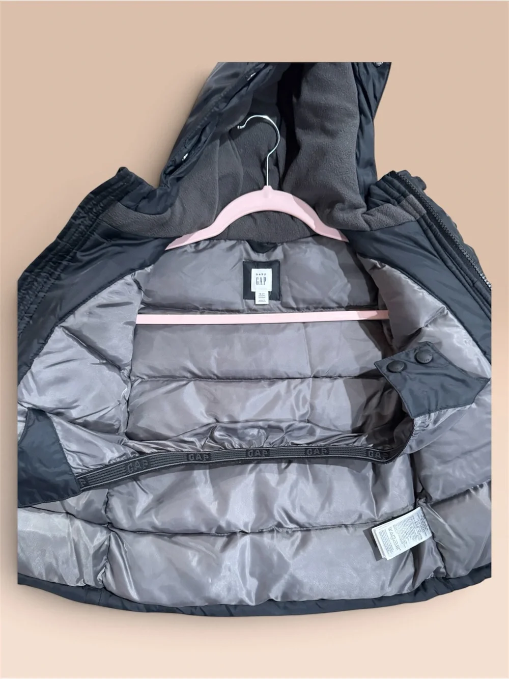 GAP Toddler Navy Hooded Puffer Jacket